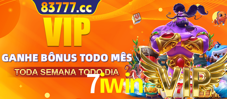 Banner promocional do 7iwin oferecendo 100% de recompensas adicionais contínuas para quem fizer o login diário (Daily sign-in), com um mascote de coelho.
