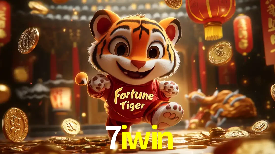 O alegre personagem do Fortune Tiger correndo sobre um caminho de moedas de ouro, simbolizando os grandes prêmios e a diversão do popular jogo de slot do 7iwin.
